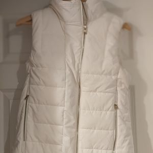 CK winter white puffer vest
